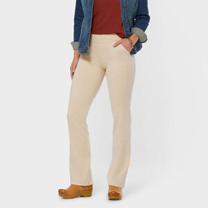 Duluth Trading NoGA Naturale Bootcut Pants L x31 Beige Pull‑On Stretch Cotton